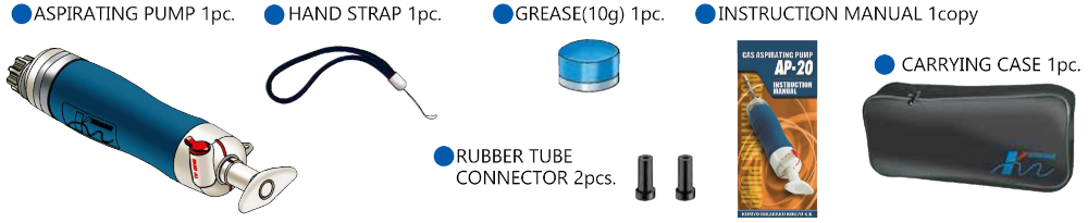 Gas Aspirating Pump AP-20 Contents