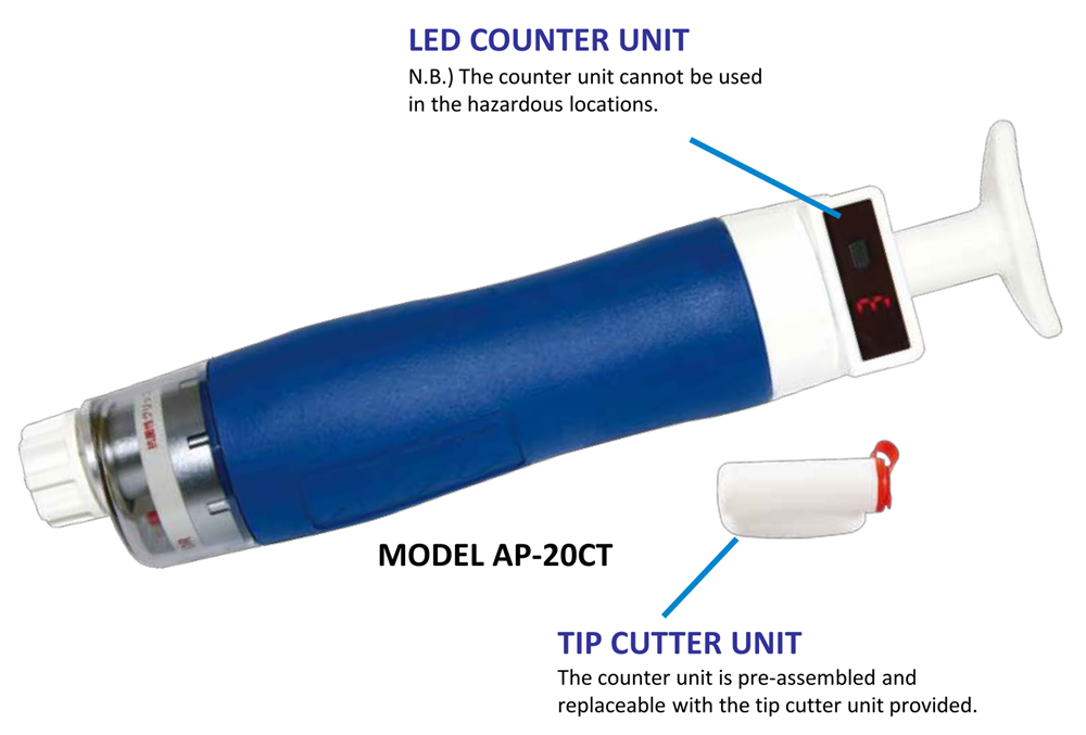 Gas Aspirating Pump AP-20 with counter unit